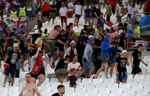 Английские фанаты на стадионе оскорбляли Путина и спровоцировали драку | Русская весна