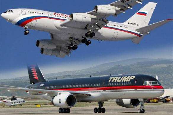 Англичане сравнили личные самолёты Путина и Трампа (ФОТО) | Русская весна