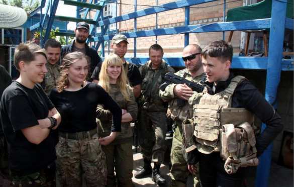 Ярош и Савченко встретились в зоне «АТО» (ФОТО) | Русская весна