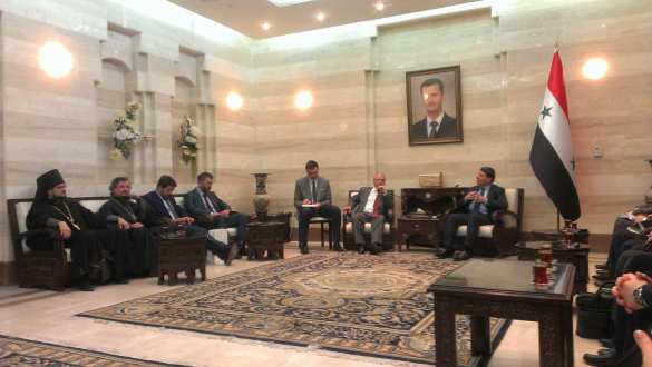 Дамаск, здание Правительства Сирии, 10.04.2016 г. МОЛНИЯ: Мы готовимся к операции по освобождению Алеппо, — премьер Сирии | Русская весна