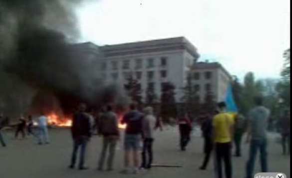 МОЛНИЯ: палаточный лагерь в Одессе горит, есть информация о погибших | Русская весна