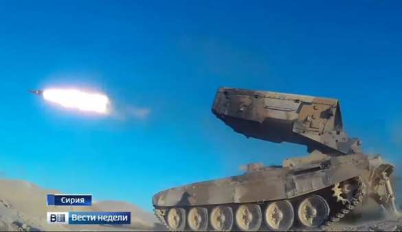 Впечатляющие кадры: авиация ВКС РФ, огнеметы «Солнцепек» и РСЗО «Ураган» выжигают ИГИЛ у Пальмиры (ФОТО, ВИДЕО 18+) | Русская весна