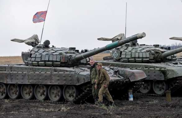 Учения танковых экипажей в ДНР — зрелищные кадры (ВИДЕО) | Русская весна