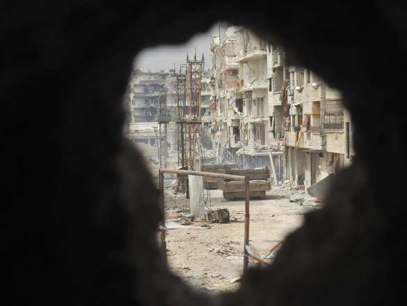 Впечатляющие кадры: Беспилотник снял ликвидацию котла ИГИЛ в руинах южного Дамаска (ВИДЕО) | Русская весна