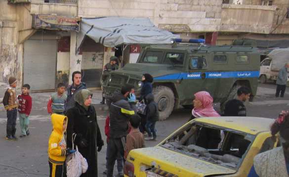 Алеппо: Русские «Тигры» и красные береты ВС РФ выезжают на происшествия — фоторепортаж «Русской Весны» | Русская весна