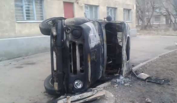 Утро в Константиновке: сожженные машины ВСУ (ВИДЕО) | Русская весна