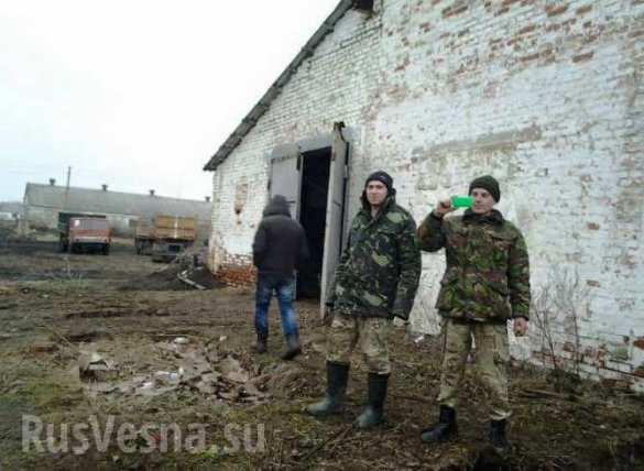 Die ukrainischen Soldaten erhalten "Belohnung" für die Verteidigung der Uglegorsk: sie sind in Ställe für Vieh untergebracht (FOTOS) | Русская весна