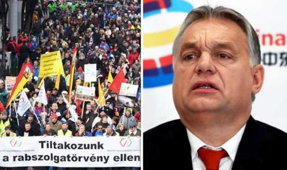 Тысячи венгров вышли на протест против «рабских законов» (+ФОТО, ВИДЕО) | Русская весна