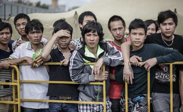 Под Киевом задержали 28 голодных вьетнамцев (ФОТО) | Русская весна